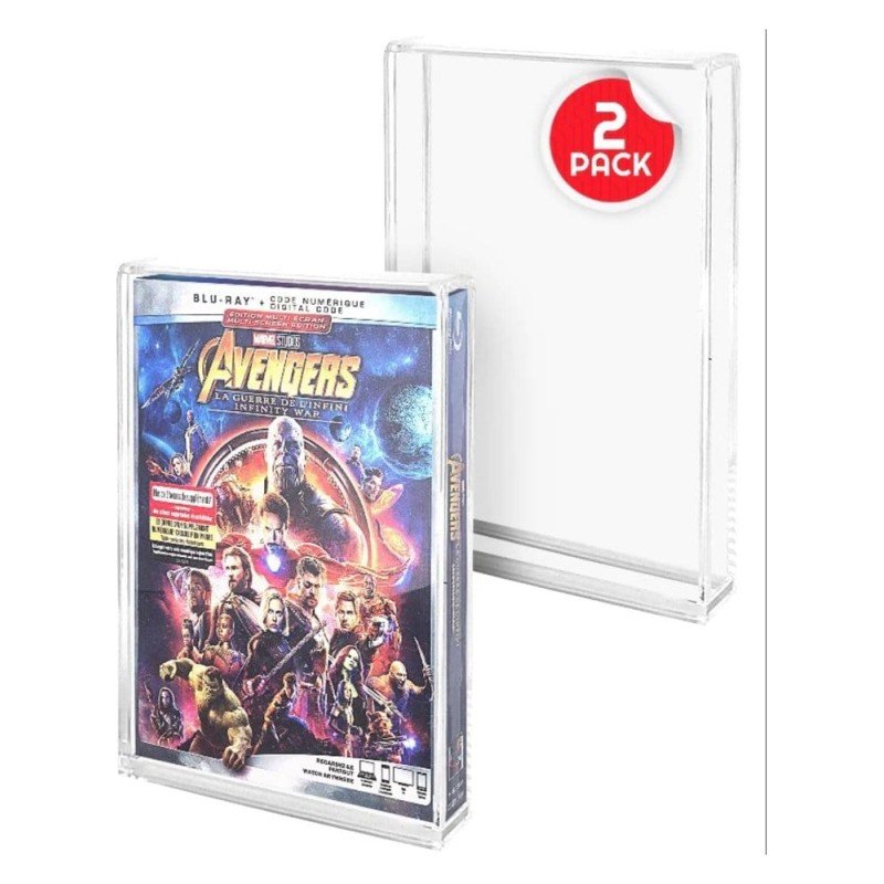 Pack 2 boîtes de protection en acrylique pour PS3/PS4/Blu-Ray/XBOX One