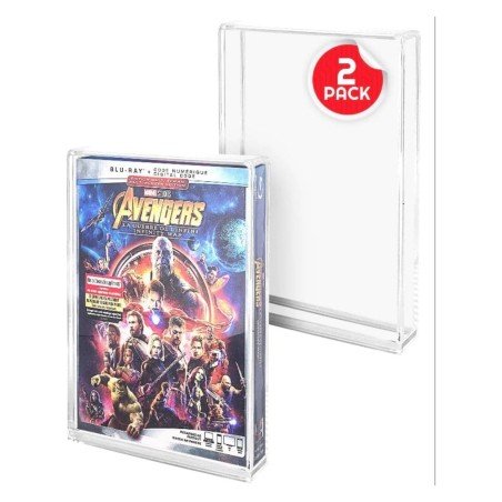 Pack 2 boîtes de protection en acrylique pour PS3/PS4/Blu-Ray/XBOX One
