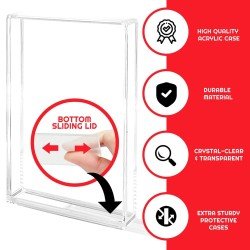 Pack 2 boîtes de protection en acrylique pour PS3/PS4/Blu-Ray/XBOX One