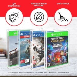 Pack 2 boîtes de protection en acrylique pour PS3/PS4/Blu-Ray/XBOX One