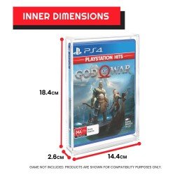Pack 2 boîtes de protection en acrylique pour PS3/PS4/Blu-Ray/XBOX One