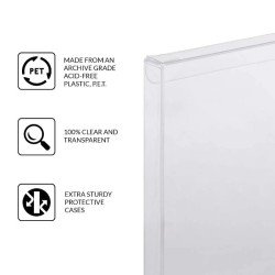 Pack 25 boîtes de protection en PET pour jeux XBOX One/PS3/PS4 Games 