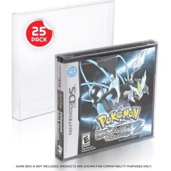 Pack 25 boîtes de protection en PET pour jeux Nintendo DS Games