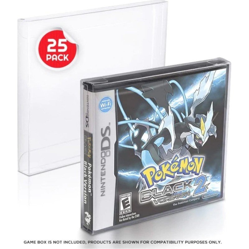 Pack 25 boîtes de protection en PET pour jeux Nintendo DS Games