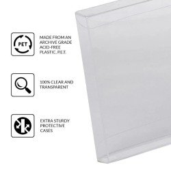 Pack 25 boîtes de protection en PET pour jeux Nintendo DS Games