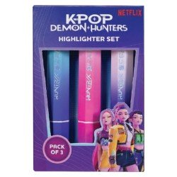 KPop Demon Hunters pack 3 surligneurs Huntr/x