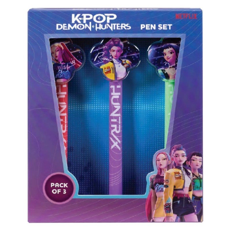 KPop Demon Hunetrs 3-Pack Pens 