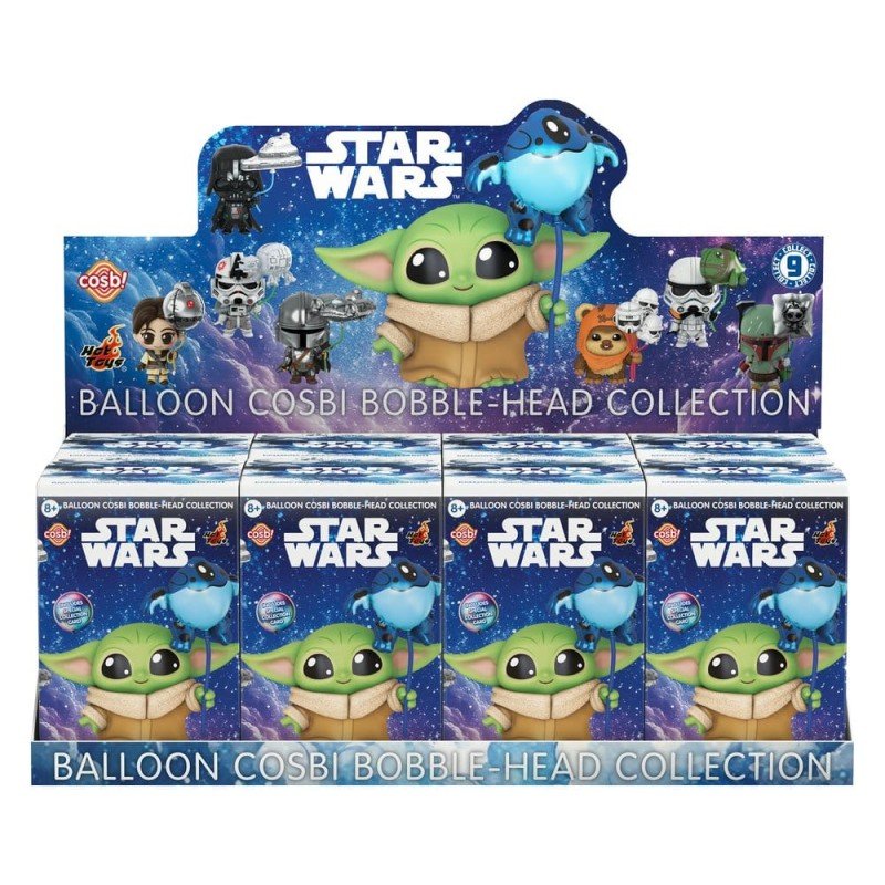 Star Wars présentoir boîte-mystère figurines mini Cosbi Balloon 8 cm (8)