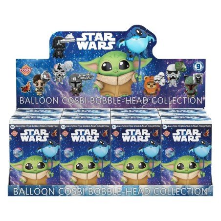 Star Wars présentoir boîte-mystère figurines mini Cosbi Balloon 8 cm (8)