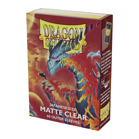 Dragon Shield - Japanse maat matte buitenmouwen - helder (60 mouwen)