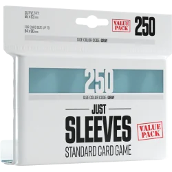 Gamegenic - Just Sleeves - Standard Card Size Value Pack Sleeves 66x92 (250 Sleeves) | 4251715411377