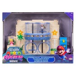The Super Mario Galaxy Movie Diorama with 2 Mini Figures Gateway Galaxy