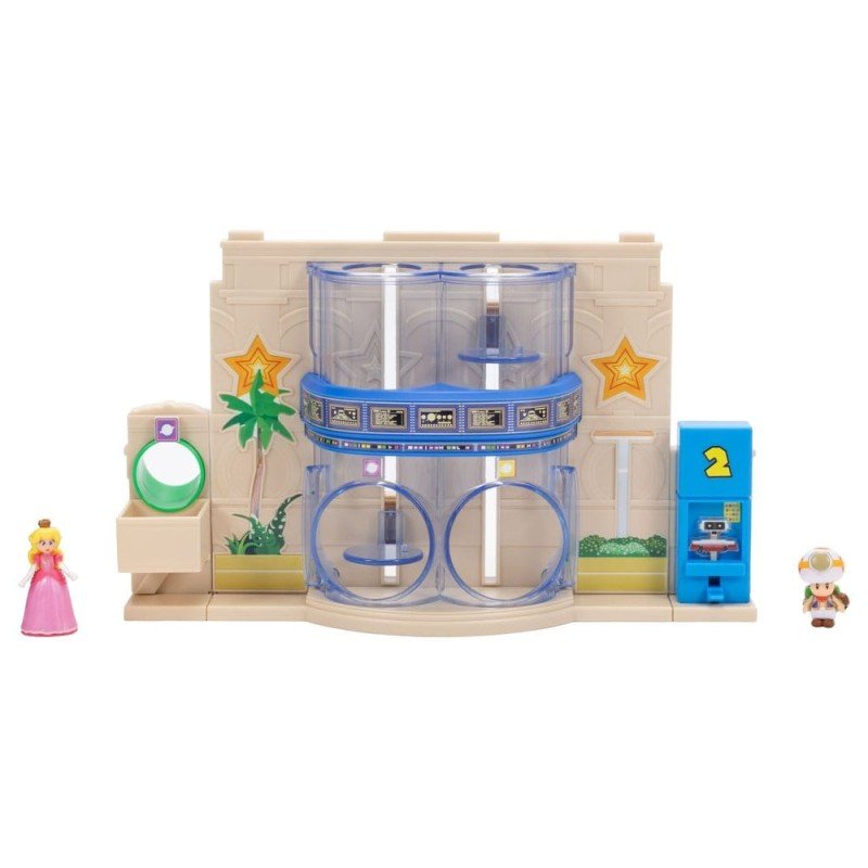 The Super Mario Galaxy Movie Diorama with 2 Mini Figures Gateway Galaxy