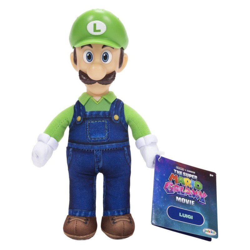 Super Mario Galaxy, le film Figurine en peluche Luigi 23 cm