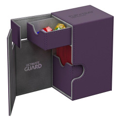 produit : boîte pour cartes Flip n Tray Deck Case 80+ taille standard XenoSkin Violet marque : Ultimate Guard