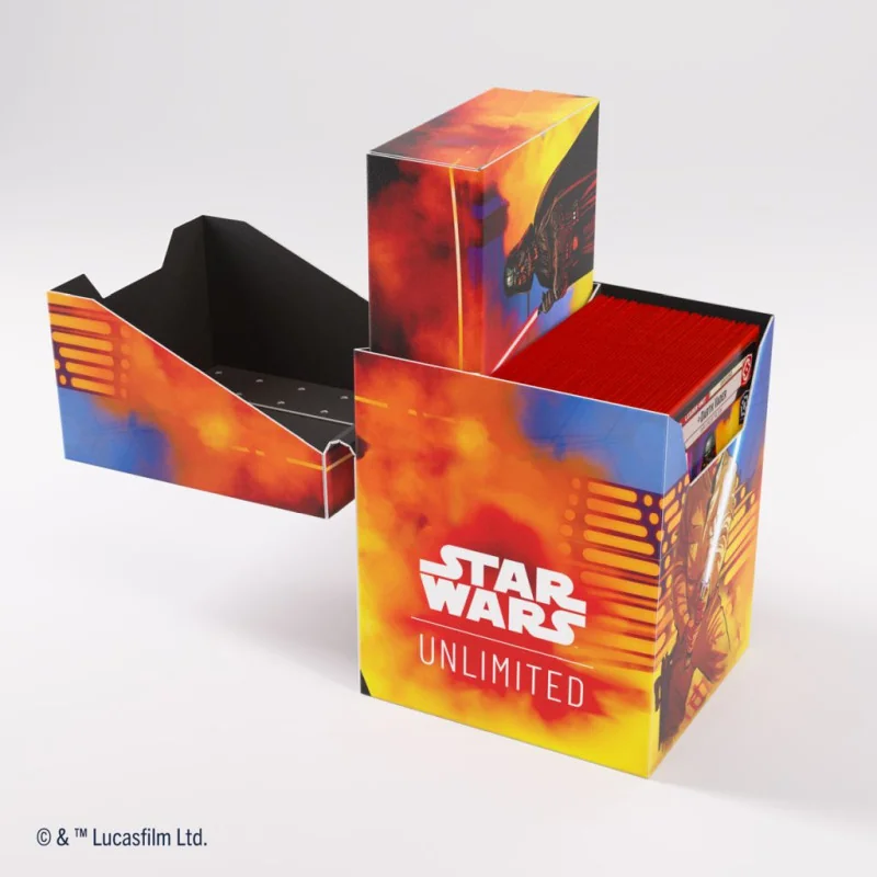 Gamegenic - Star Wars: Unlimited - Soft Crate Deck Box - Luke/Vader | 4251715413906