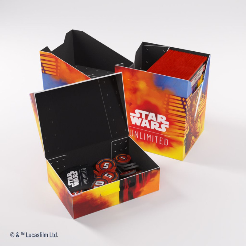 Gamegenic - Star Wars: Unlimited - Soft Crate Deck Box - Luke/Vader