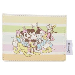Disney by Loungefly étui pour carte de transport Mickey and Friends Rainbow Stripes