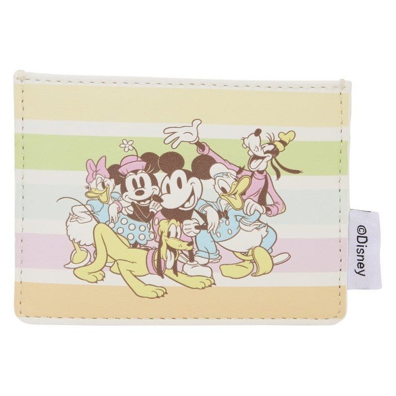Disney by Loungefly Cardholder Mickey and Friends Rainbow Stripes