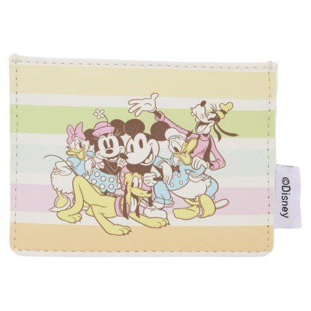 Disney by Loungefly étui pour carte de transport Mickey and Friends Rainbow Stripes