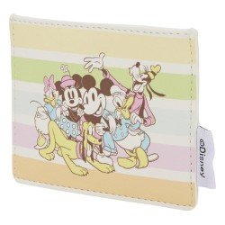 Disney by Loungefly étui pour carte de transport Mickey and Friends Rainbow Stripes