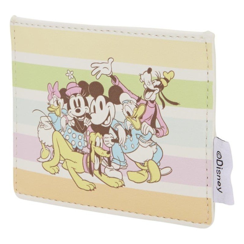 Disney by Loungefly étui pour carte de transport Mickey and Friends Rainbow Stripes