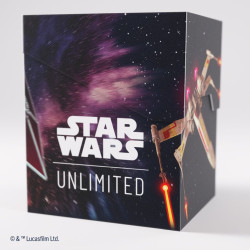Gamegenic - Star Wars: Unlimited - Soft Crate Deck Box - X-Wing/TIE Fighter