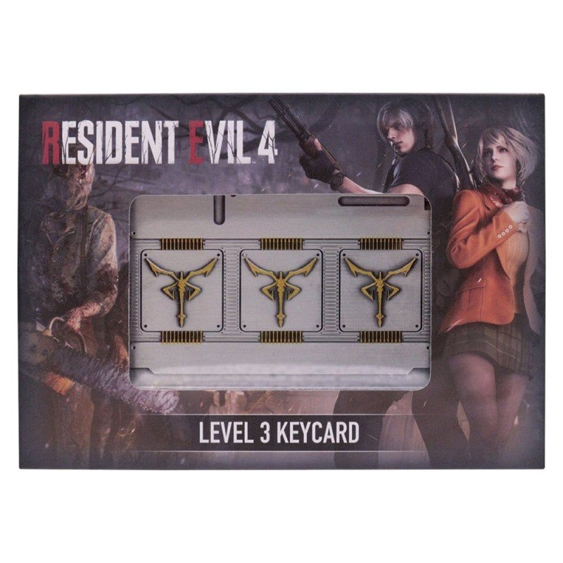 Resident Evil 4 pack 3 répliquen Level 3 Keycards Limited Edition