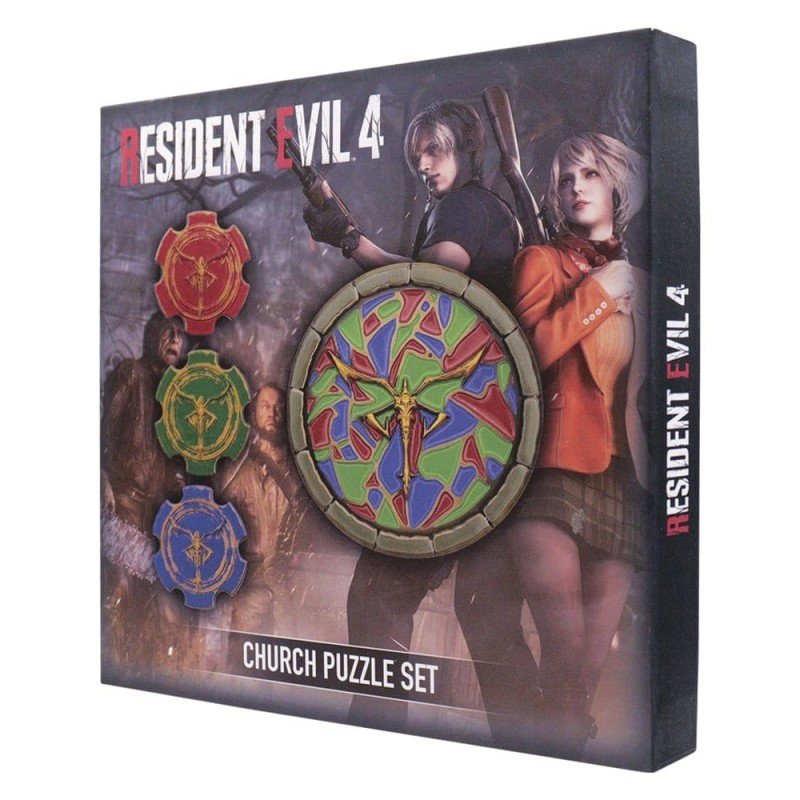 Resident Evil 4 Replica Church Puzzle Medallion Set