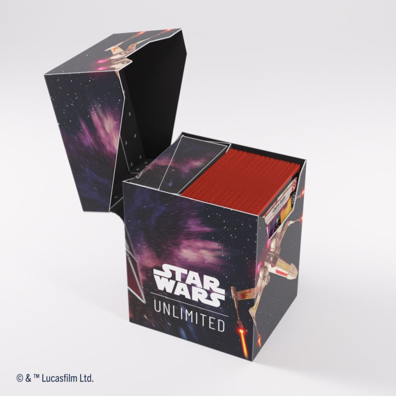 Gamegenic - Star Wars: Unlimited - Soft Crate Deck Box - X-Wing/TIE Fighter