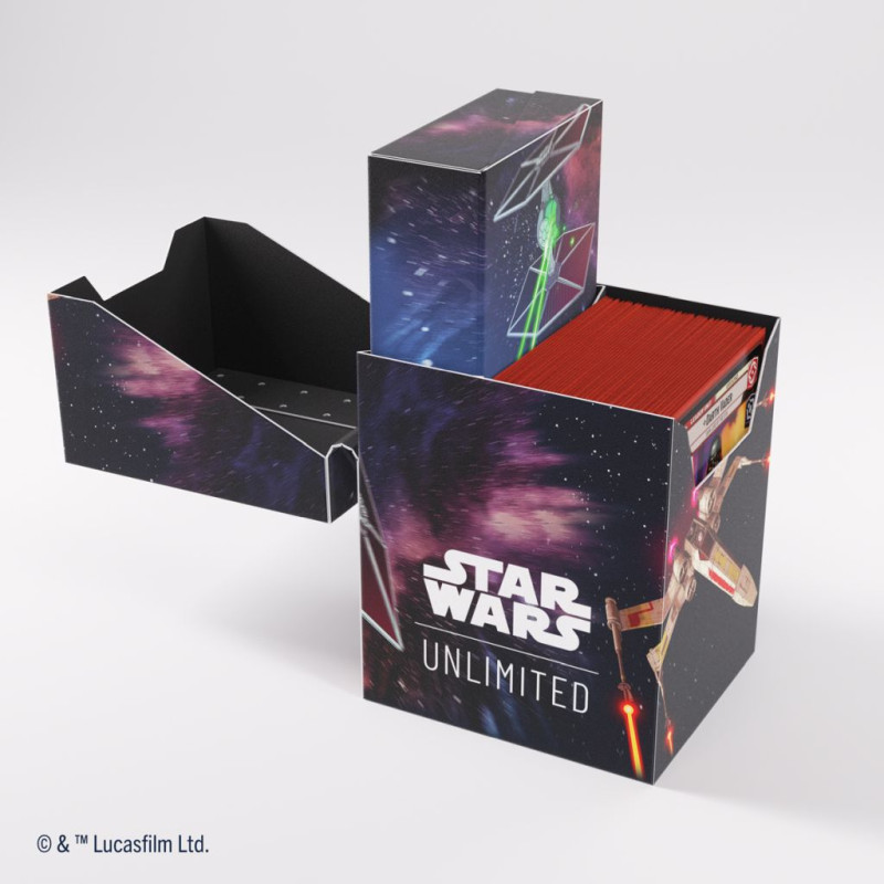 Gamegenic - Star Wars: Unlimited - Soft Crate Deck Box - X-Wing/TIE Fighter