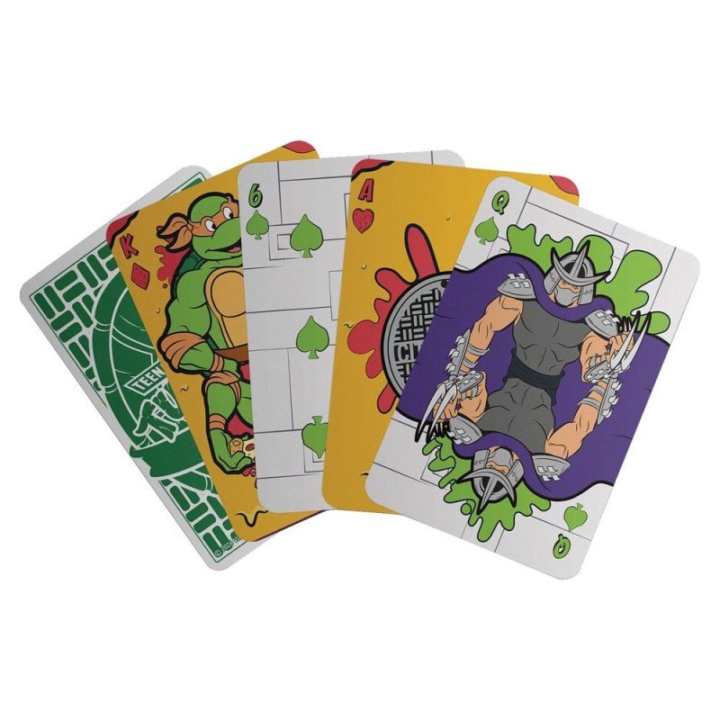 Tortues Ninja jeu de cartes à jouer Boîte de présentation (12)