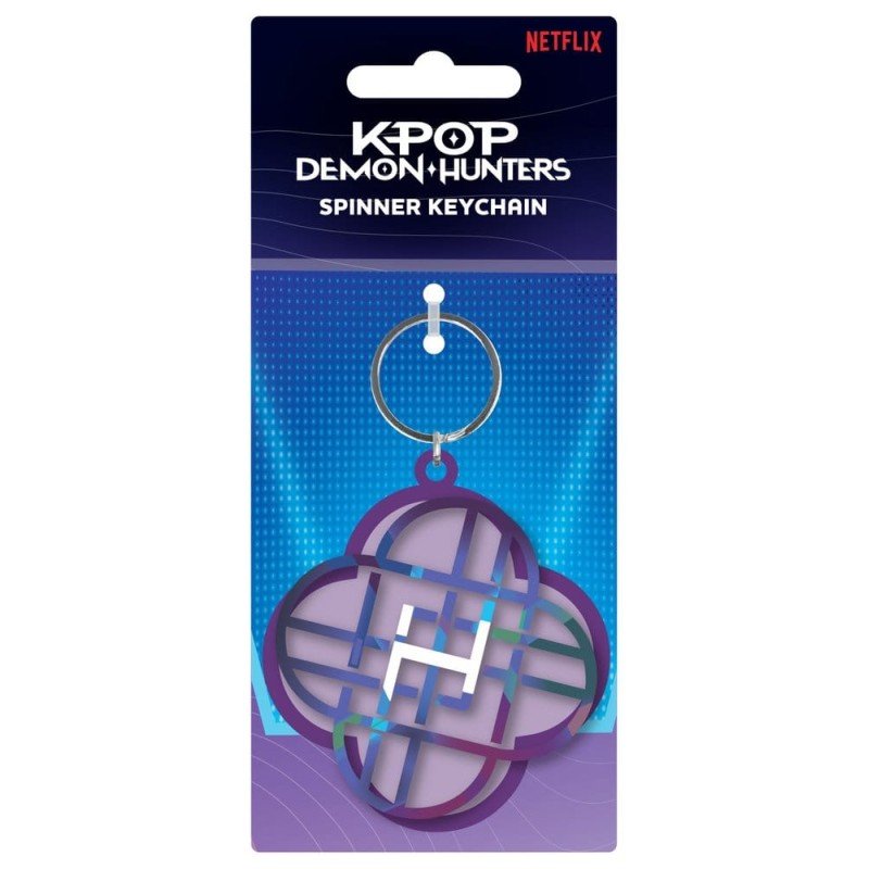 KPop Demon Hunters Metal Keychain Spinner Huntrix