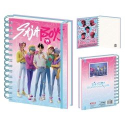 KPop Demon Hunters cahier à spirale A5 Wiro Saja Boys