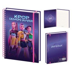 KPop Demon Hunters cahier à spirale A4 Huntrix