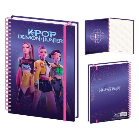 KPop Demon Hunters cahier à spirale A4 Huntrix