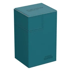 produit : boîte pour cartes Flip n Tray Deck Case 100+ taille standard XenoSkin Bleu Pétrole marque : Ultimate Guard