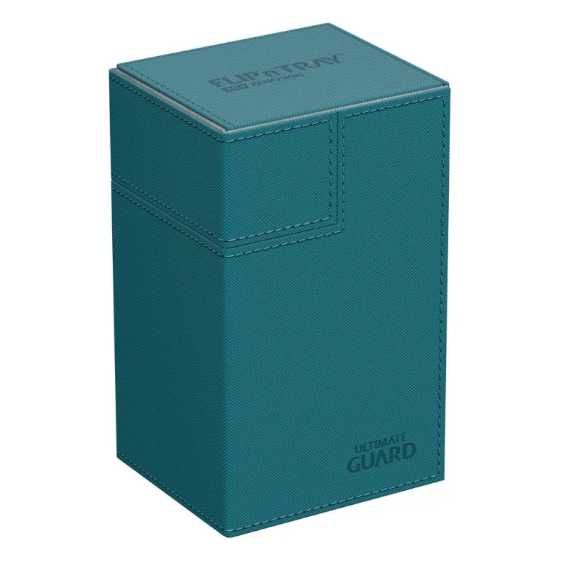 produit : boîte pour cartes Flip n Tray Deck Case 100+ taille standard XenoSkin Bleu Pétrole marque : Ultimate Guard