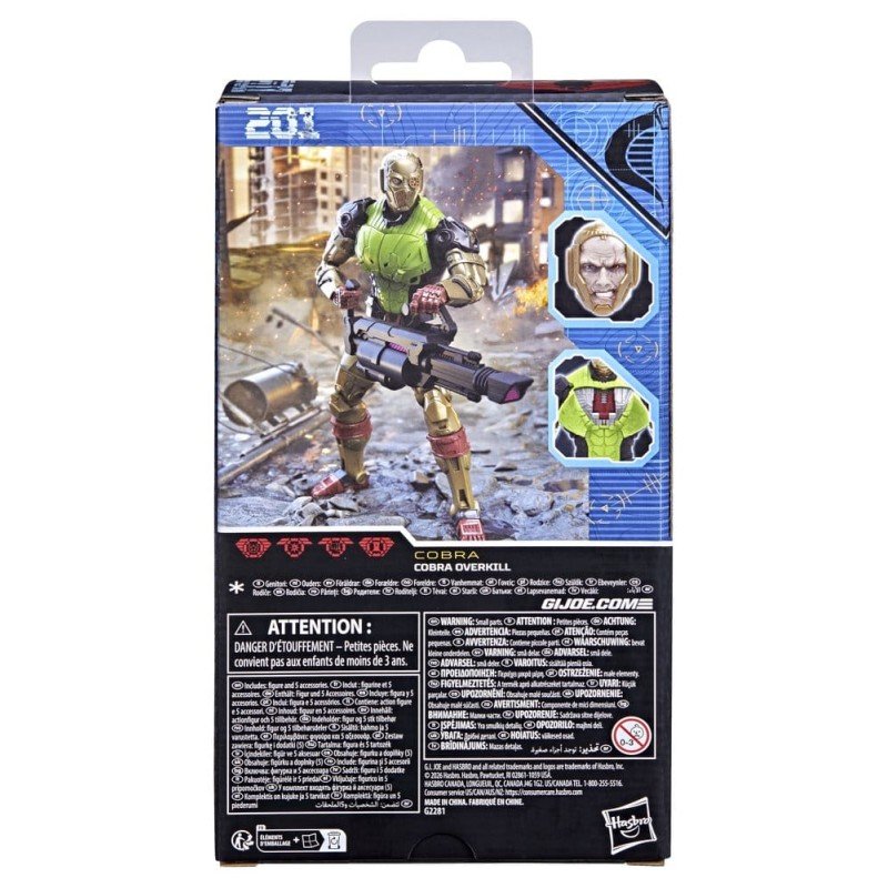 G.I. Joe Classified Series Action Figure no.201 Cobra Overkill 15 cm