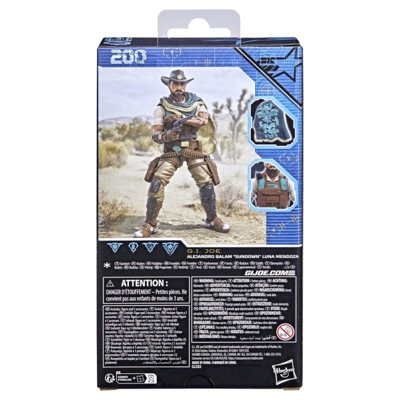 G.I. Joe Classified Series figurine no.200 Alejandro Balam "Sundown" Luna Mendoza 15 cm