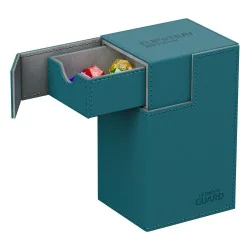 produit : boîte pour cartes Flip n Tray Deck Case 100+ taille standard XenoSkin Bleu Pétrole marque : Ultimate Guard
