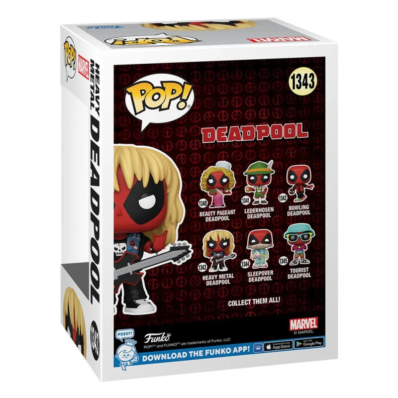 Marvel Deadpool Figurine Funko POP! Bobblehead Vinyl Heavy Metal Deadpool 9 cm | 889698760782