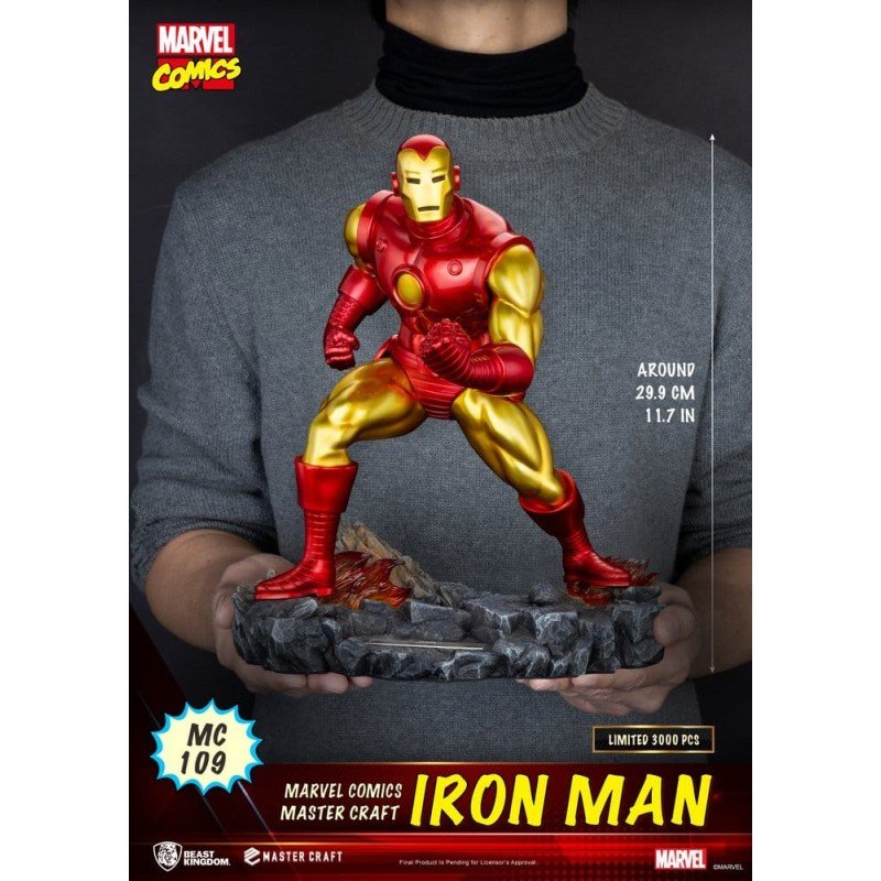 Marvel Comics statuette Master Craft Iron Man 29 cm