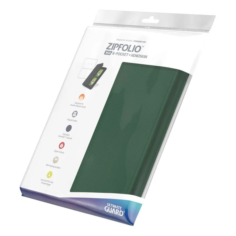 Ultimate Guard - Zipfolio 160 - 8-Pocket XenoSkin Green | 4260250077252