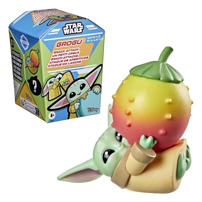 Star Wars présentoir boîte-mystère mini-figurines Grogu Snack Attack Series 1  4 cm (24)