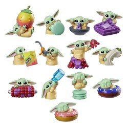 Star Wars présentoir boîte-mystère mini-figurines Grogu Snack Attack Series 1  4 cm (24)