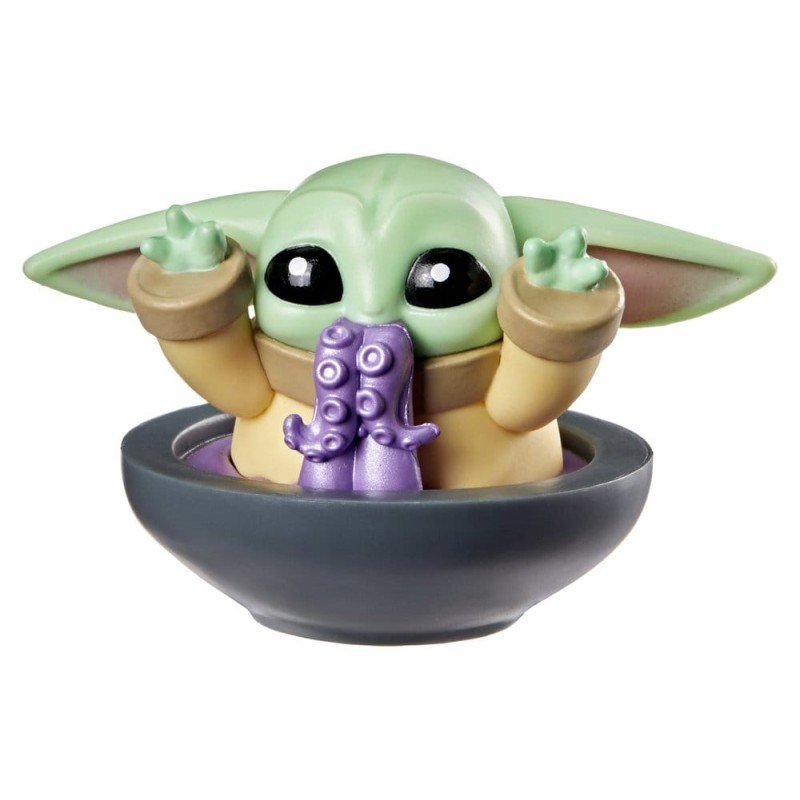 Star Wars présentoir boîte-mystère mini-figurines Grogu Snack Attack Series 1  4 cm (24)