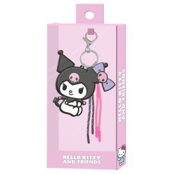 Sanrio porte-clés à breloques Kuromi Face
