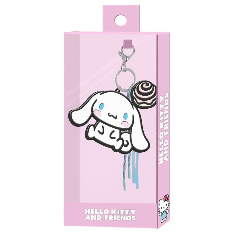 Sanrio Charm Keyring Cinnamoroll Face