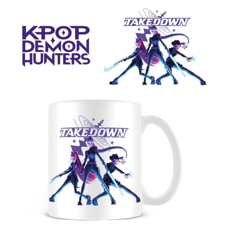 KPop Demon Hunters mug Takedown White